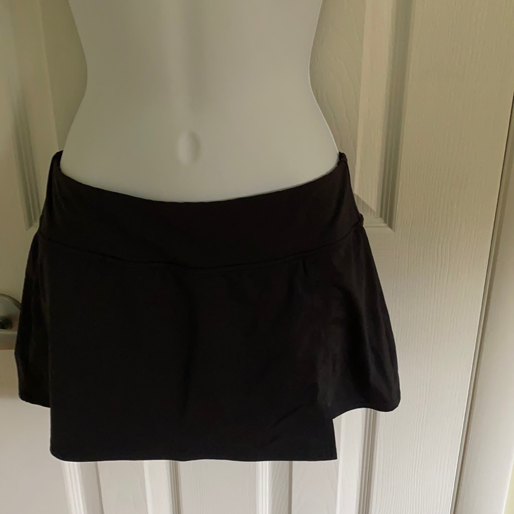 Lands End Petite Sporty Mini Swim Skirt